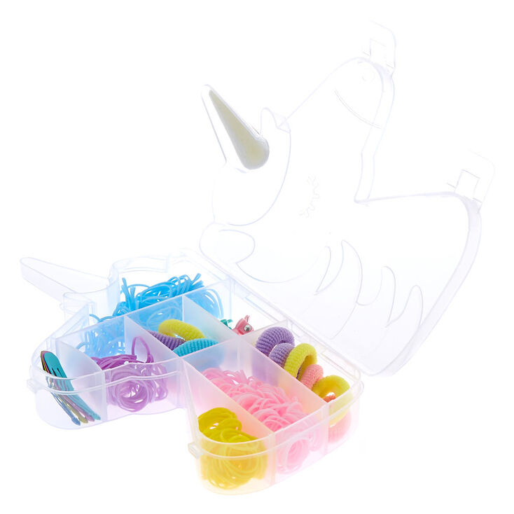 Bo&icirc;te licorne avec accessoires pour cheveux pastel du Club Claire&#39;s,