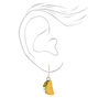 Silver 1&#39;&#39; Taco Drop Earrings,