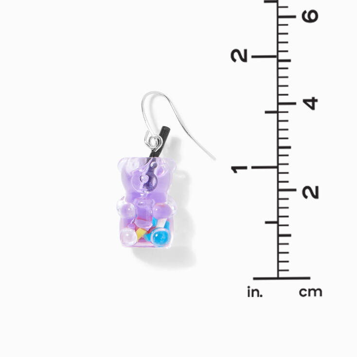 Purple 0.5&quot; Gummy Bears&reg; Drop Earrings,