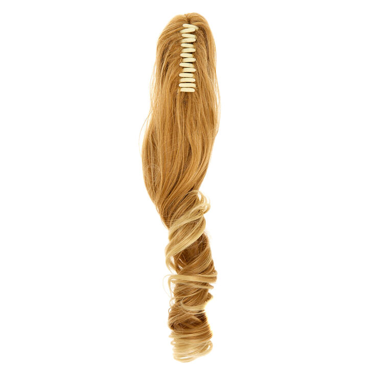 Faux Hair Ponytail Hair Claw - Blonde | Claire's