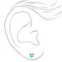 Boucles d&#39;oreille &agrave; clip chouette pastel couleur argent&eacute; - Lot de 3,