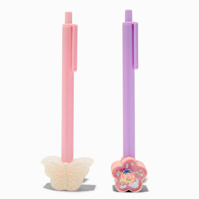 Butterfly &amp; Flower Ballpoint Pen Set - 2 Pack,