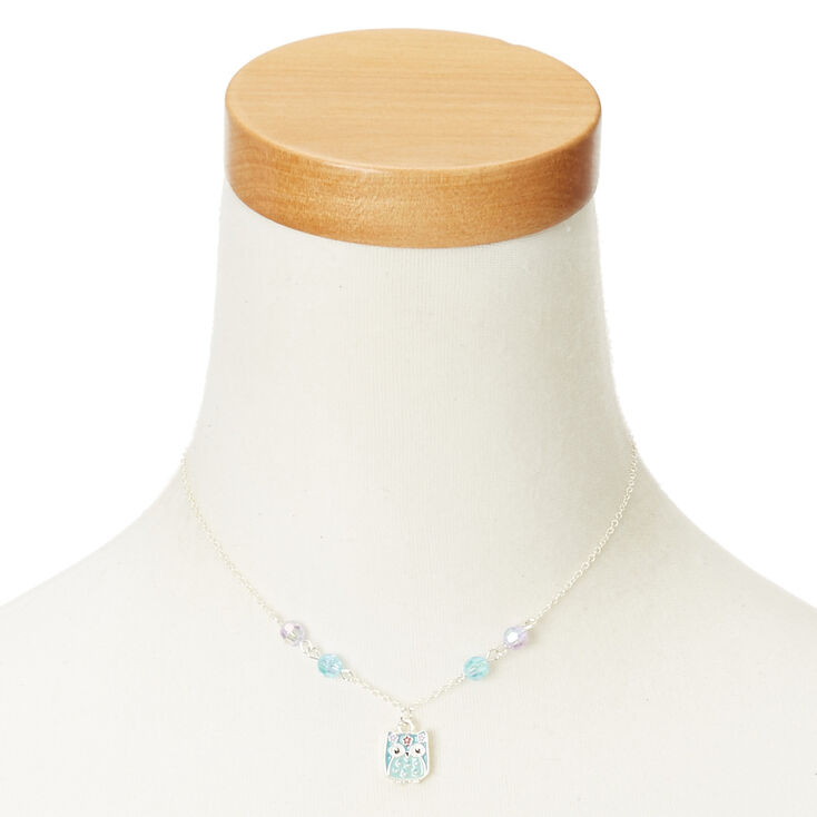 Parure de bijoux &agrave; pendentif chouette violette et bleue du Claire&#39;s Club,