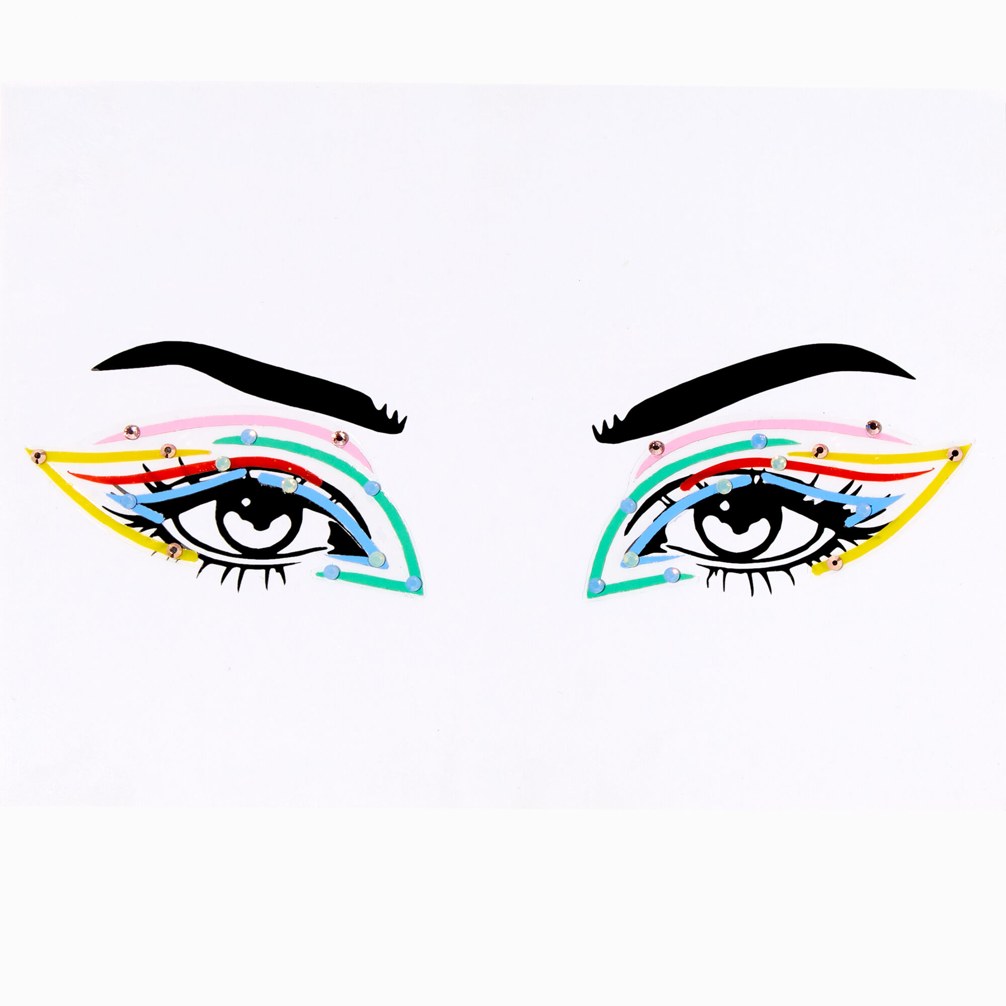 View Claires Neon Gem Faux Tattoo Liner information