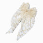 Ivory Daisy Lace Hair Bow Clip,