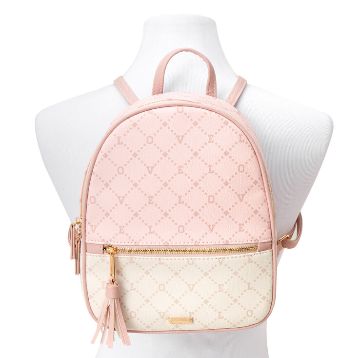 Pink Colorblock Status Small Backpack,