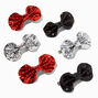 Claire&#39;s Club Holiday Glitter Hair Bow Clips - 6 Pack,