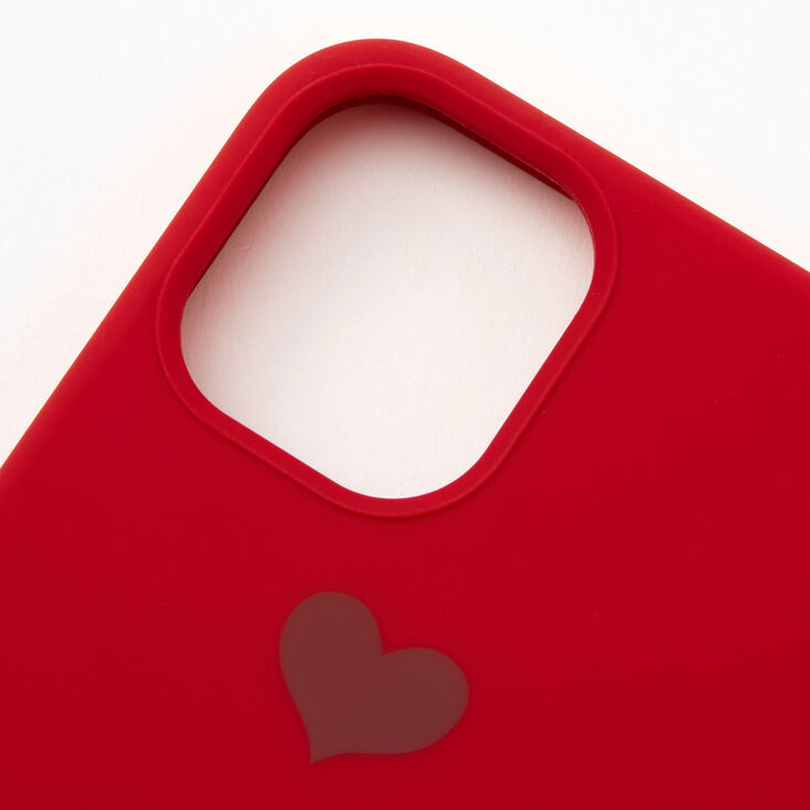 Coque de portable c&oelig;ur rouge - Compatible avec iPhone&reg;&nbsp;12/12 Pro,