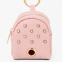 Pearl Studded Pink Dog Waste Bag Dispenser Keychain,