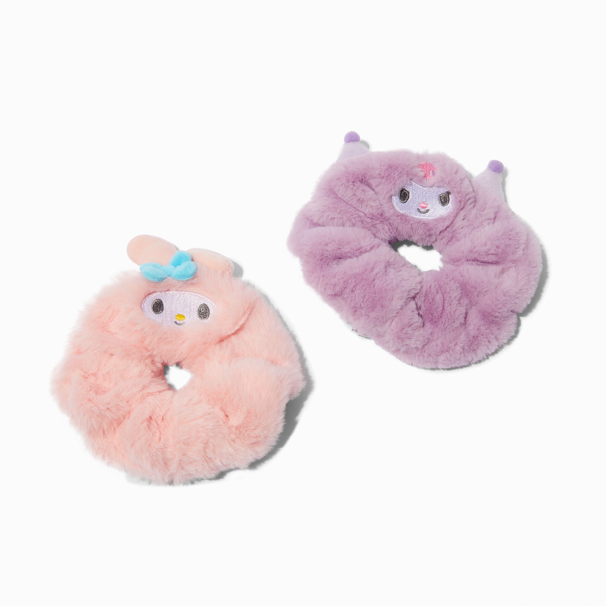 Hello Kitty® And Friends My Melody™ & Kuromi™ Furry Hair Scrunchies - 2 Pack,