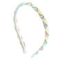 Holographic Twist Headband - White,