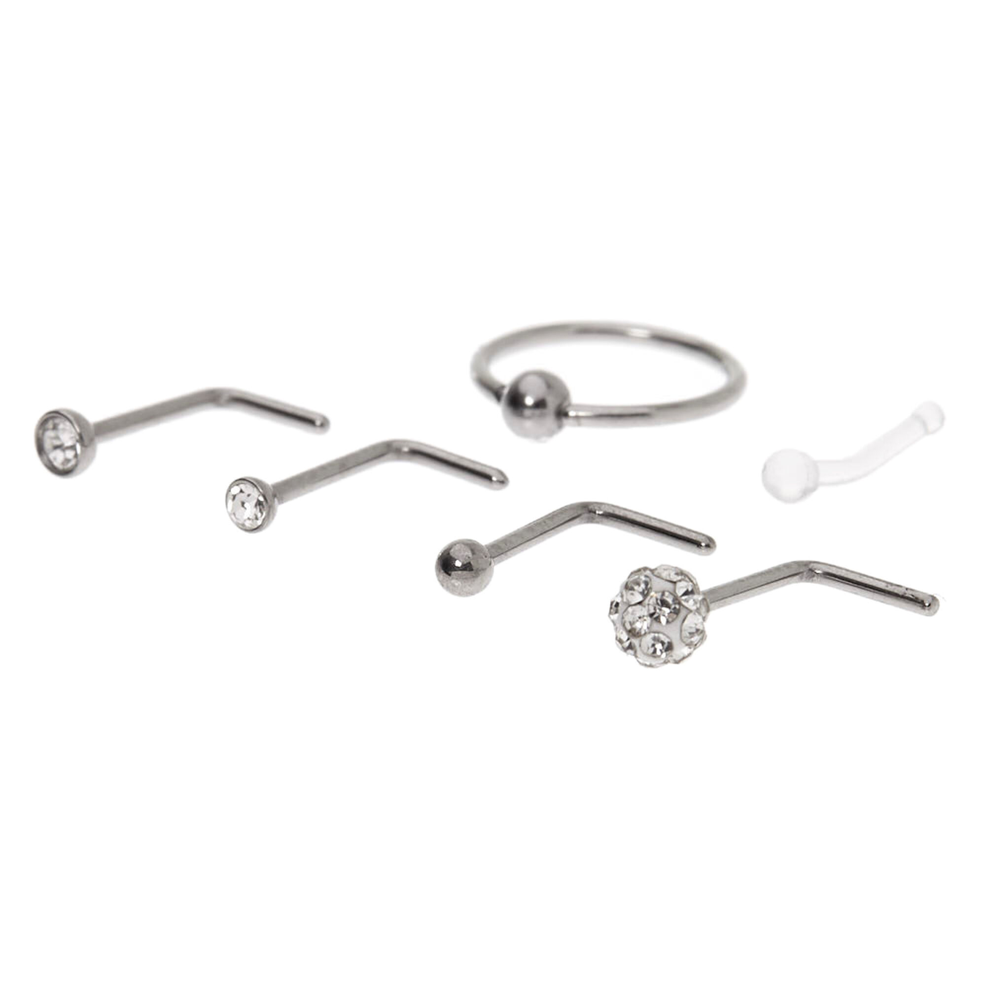 l shaped nose stud claire s