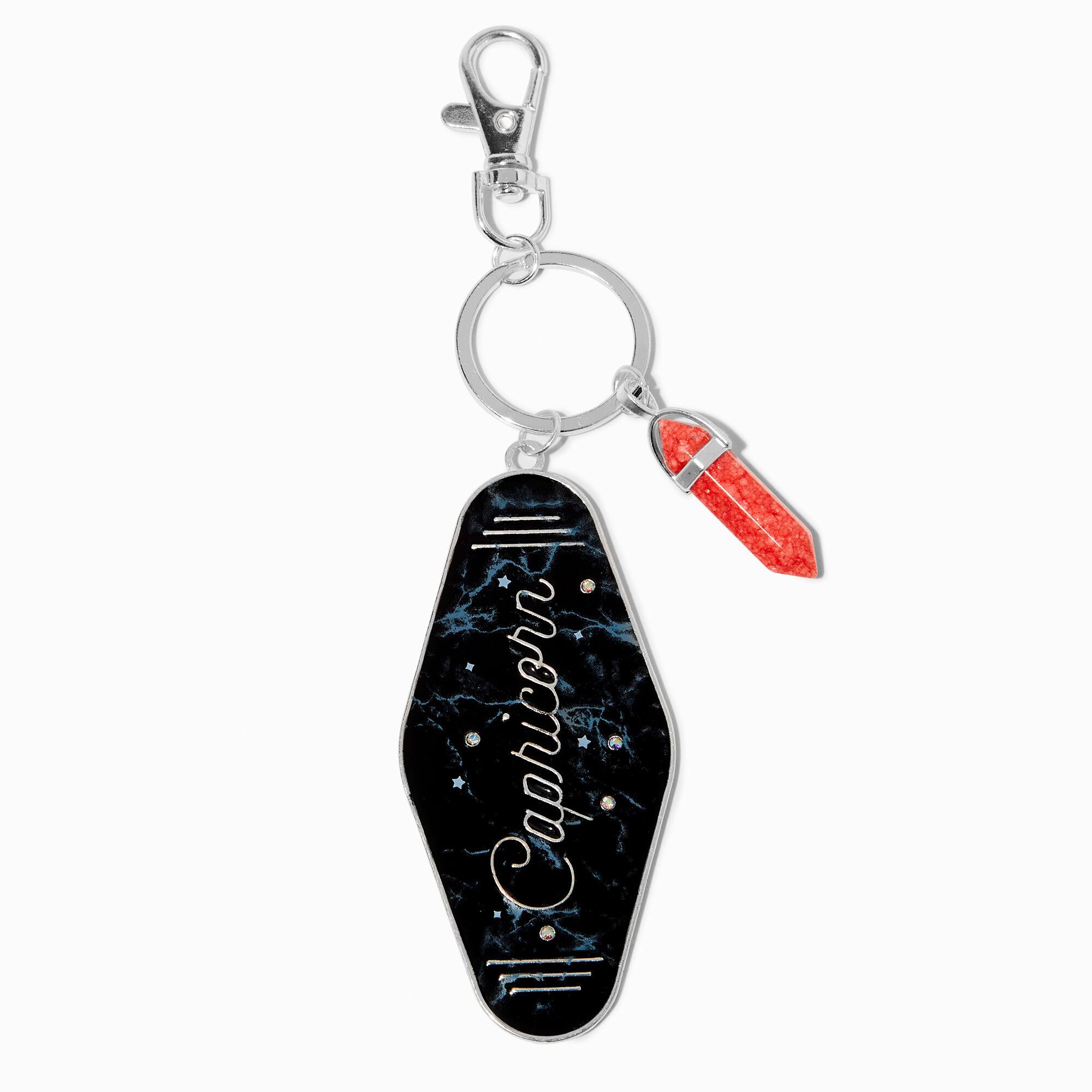 View Claires Retro Hotel Zodiac Keyring Capricorn information