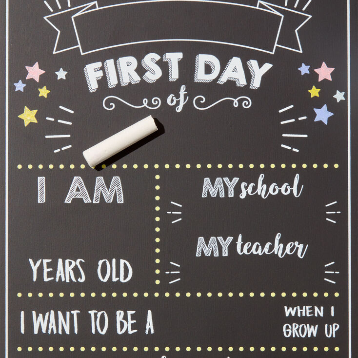 &quot;First Day of School&quot; Chalk Board,