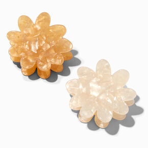 Pinces &agrave; cheveux florales scintillantes - Lot de 2,