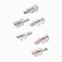 Valentine&#39;s Day Heart Hair Clips - 6 Pack,