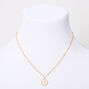 Gold Shell Initial Pendant Necklace - S,