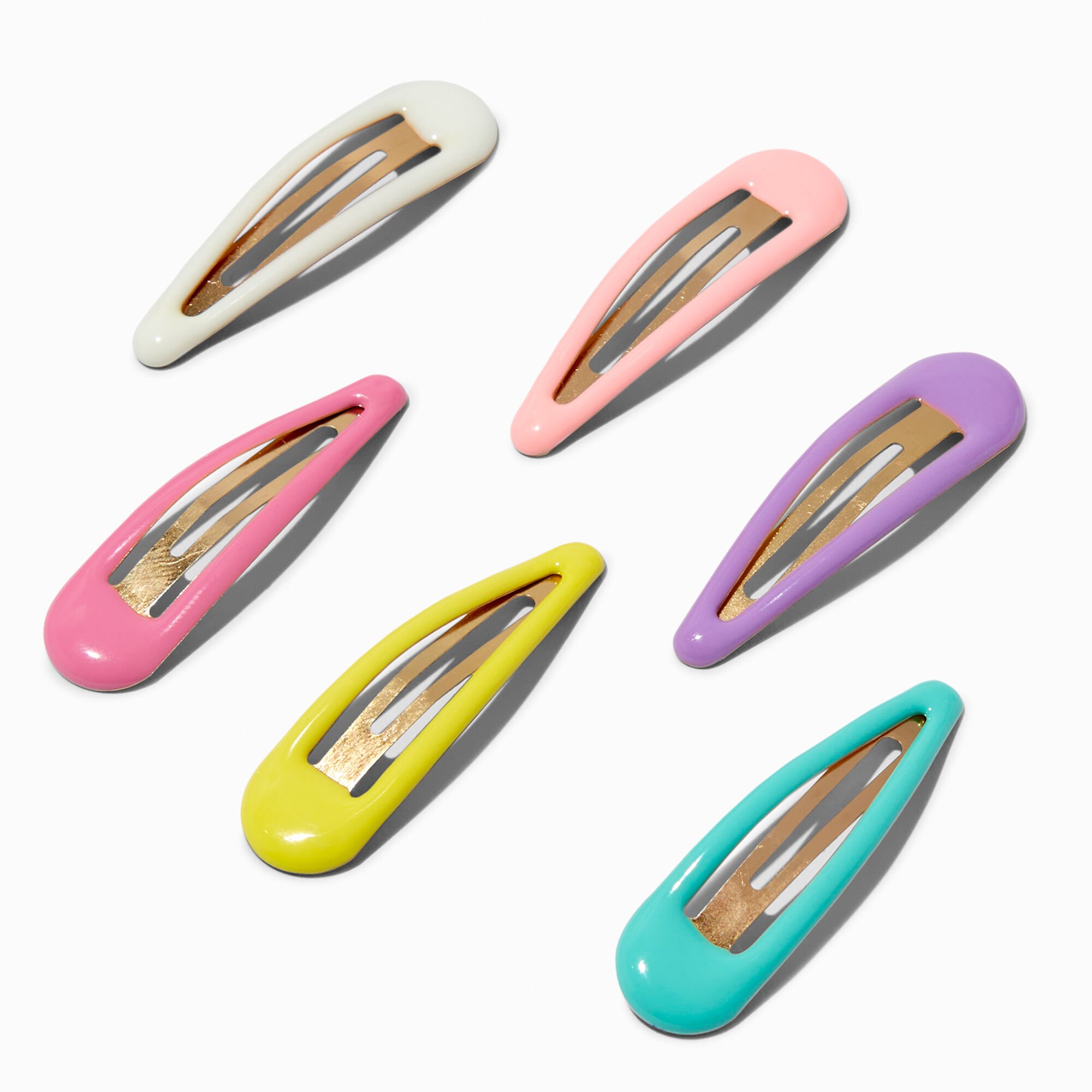 View Claires Club Pastel Snap Hair Clips 6 Pack information
