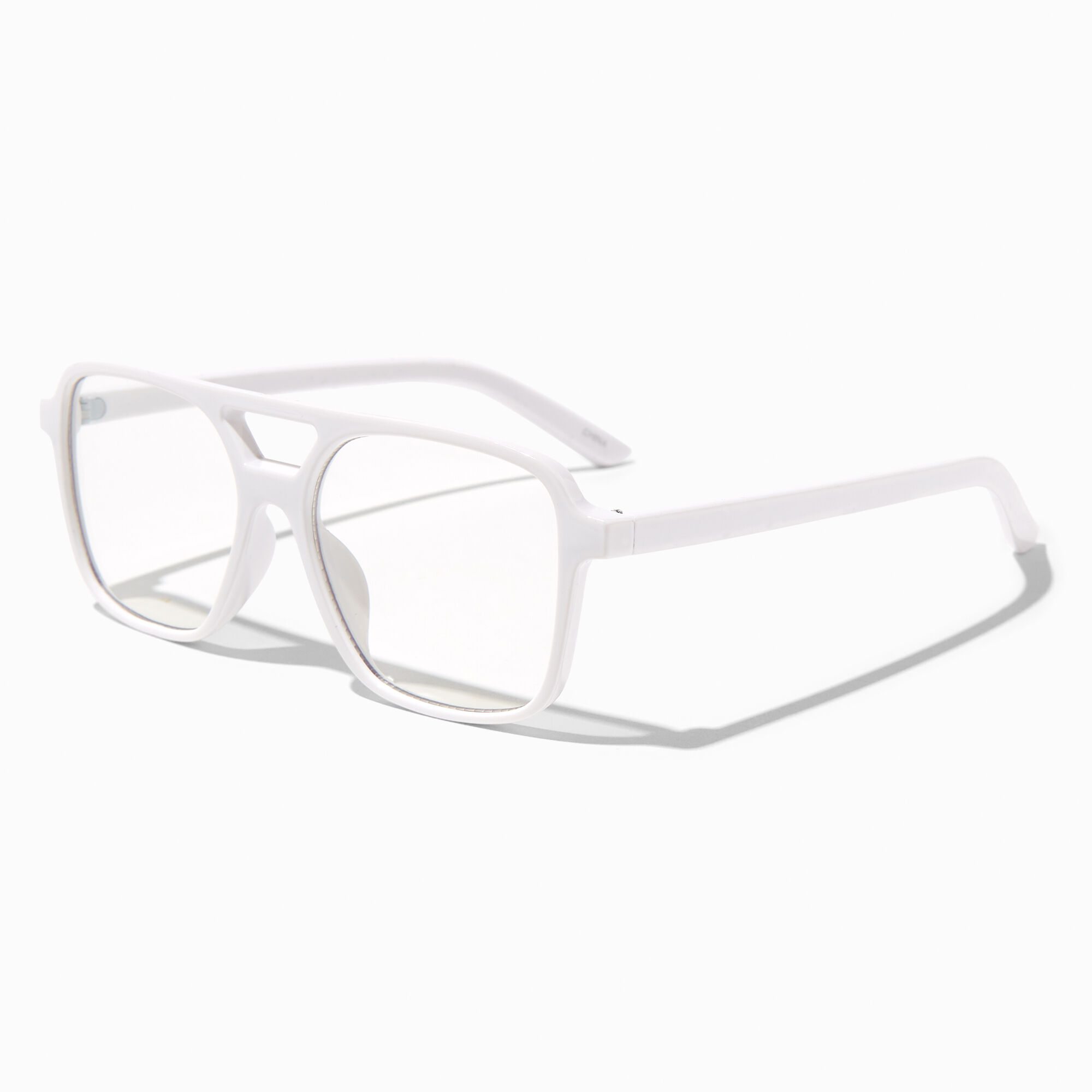 Clear plastic cheap aviator glasses