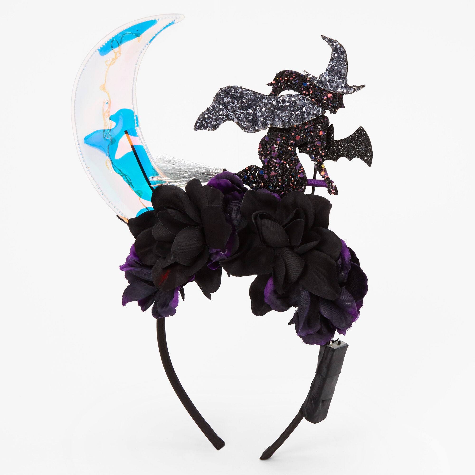 Claire's Serre-tête sorcière qui s’allume - Noir