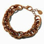 Bracelet &agrave; maillons de cha&icirc;ne &eacute;paisse couleur dor&eacute;e,
