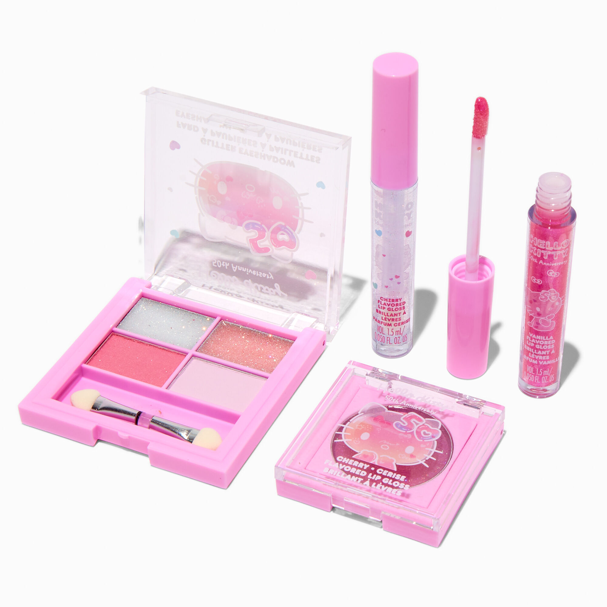Hello Kitty® 50th Anniversary Claire's Exclusive Makeup Set - 4 Pack,