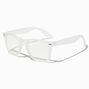Status Icons Frosted White Clear Lens Frames,
