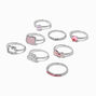 Hello Kitty&reg; 50th Anniversary Claire&#39;s Exclusive Ring Set - 8 Pack,