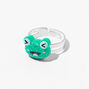 Claire&#39;s Club Glitter Frog Silver Rings - 7 Pack,