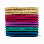 Mixed Jewel Tone Luxe Hair Ties - 12 Pack,