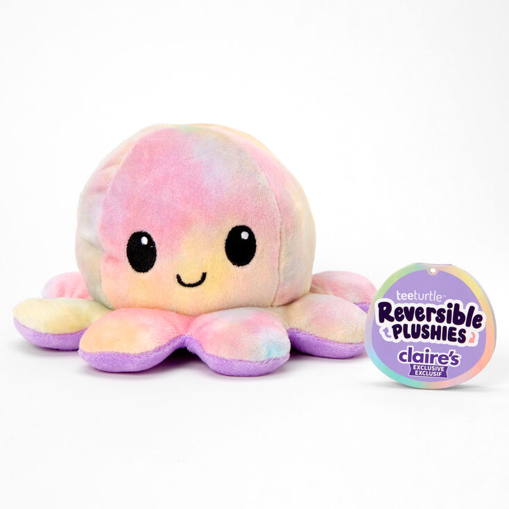 Pieuvre tie-dye peluche r&eacute;versible TeeTurtle&trade; en exclusivit&eacute; chez Claire&#39;s,