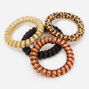 &Eacute;lastiques spirale chic animal - Lot de 4,