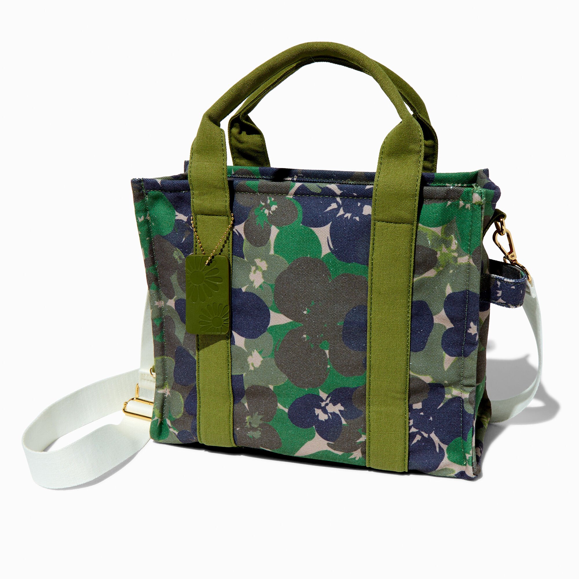 View Claires Camouflage Crossbody Tote Bag information