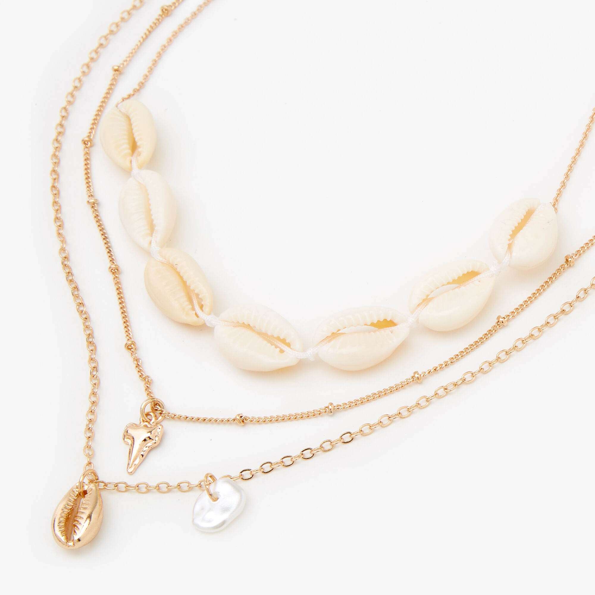 Shell necklace cheap at claire's