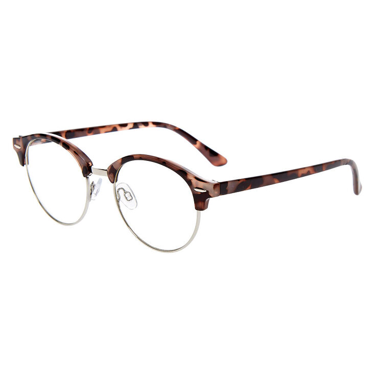 Claire's Lunettes design sourcil à motif écaille de tortue gris