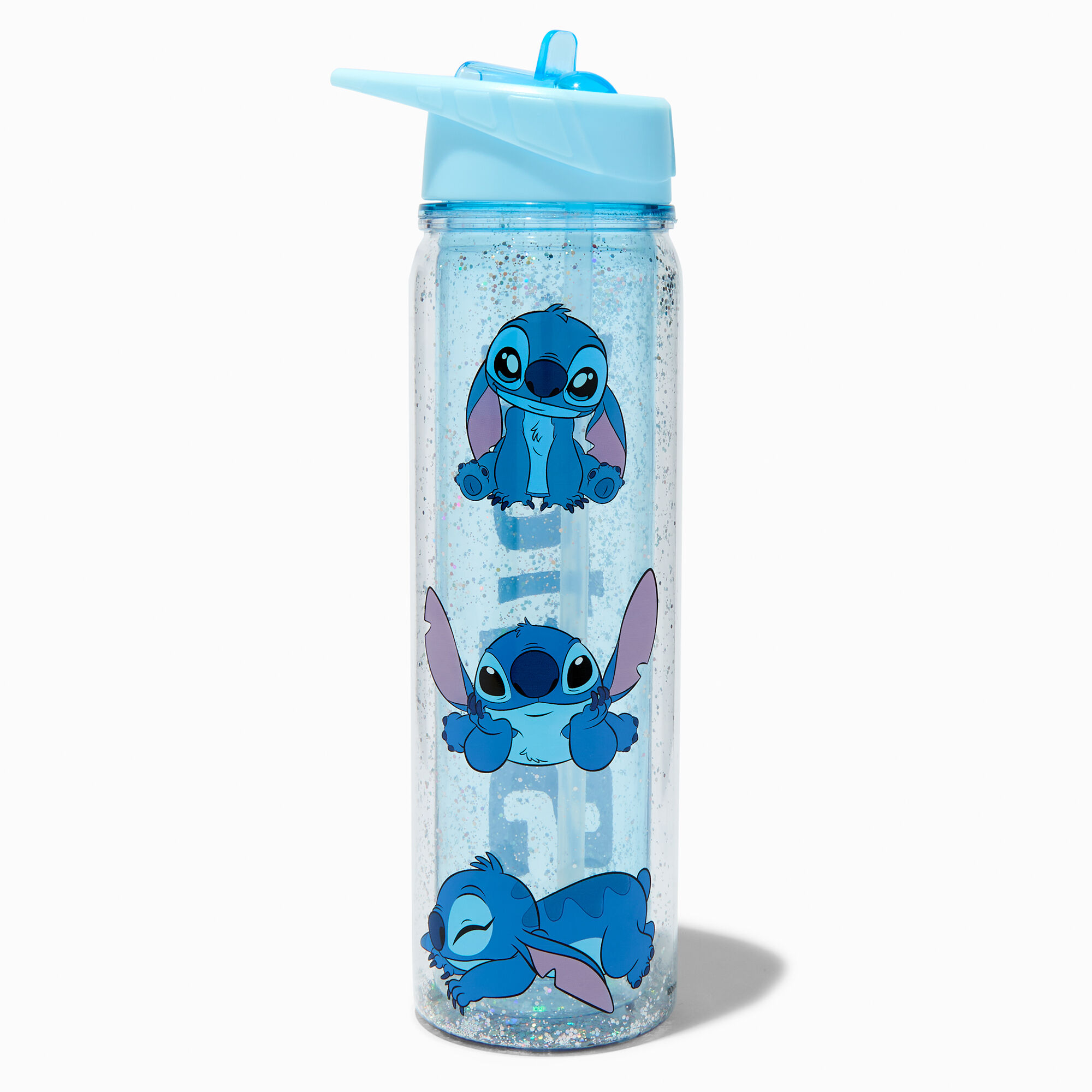 View Claires Disney Stitch Sleepy Water Bottle information