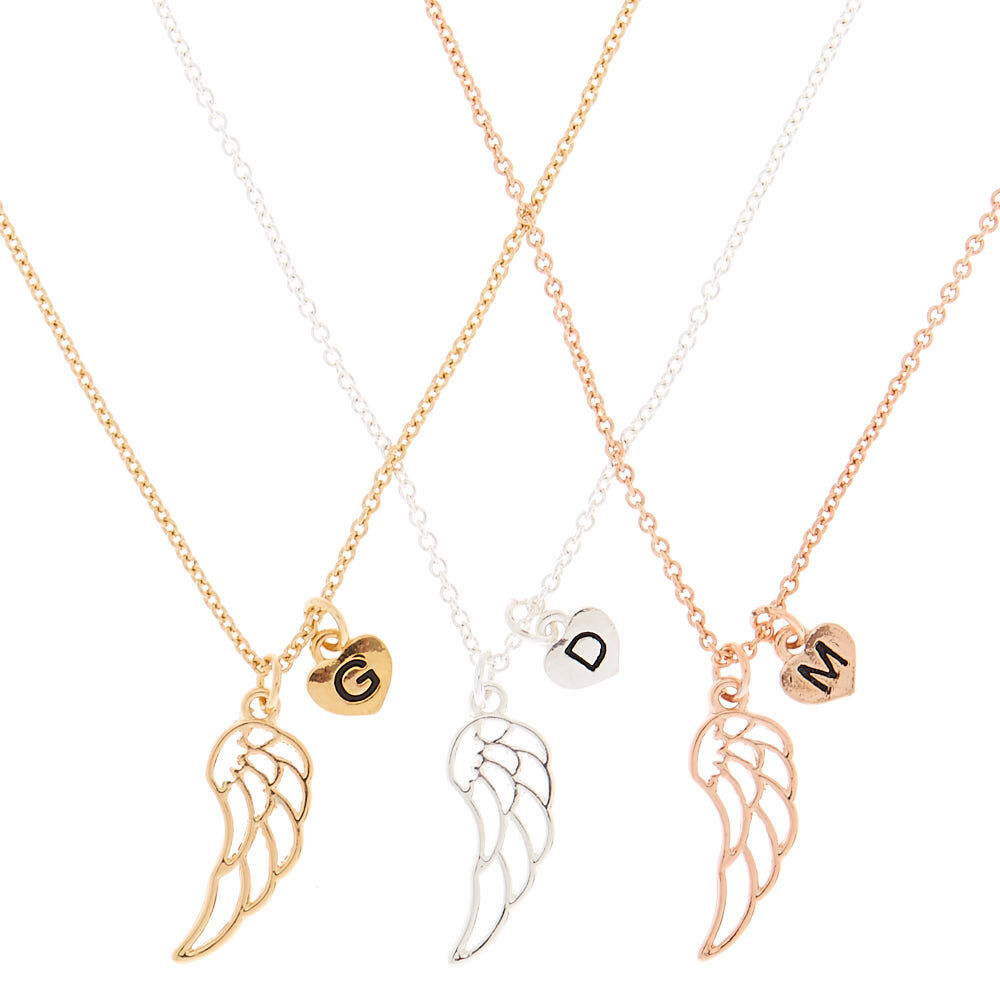 Generations Mixed Metal Wing Pendant Necklaces - 3 Pack,