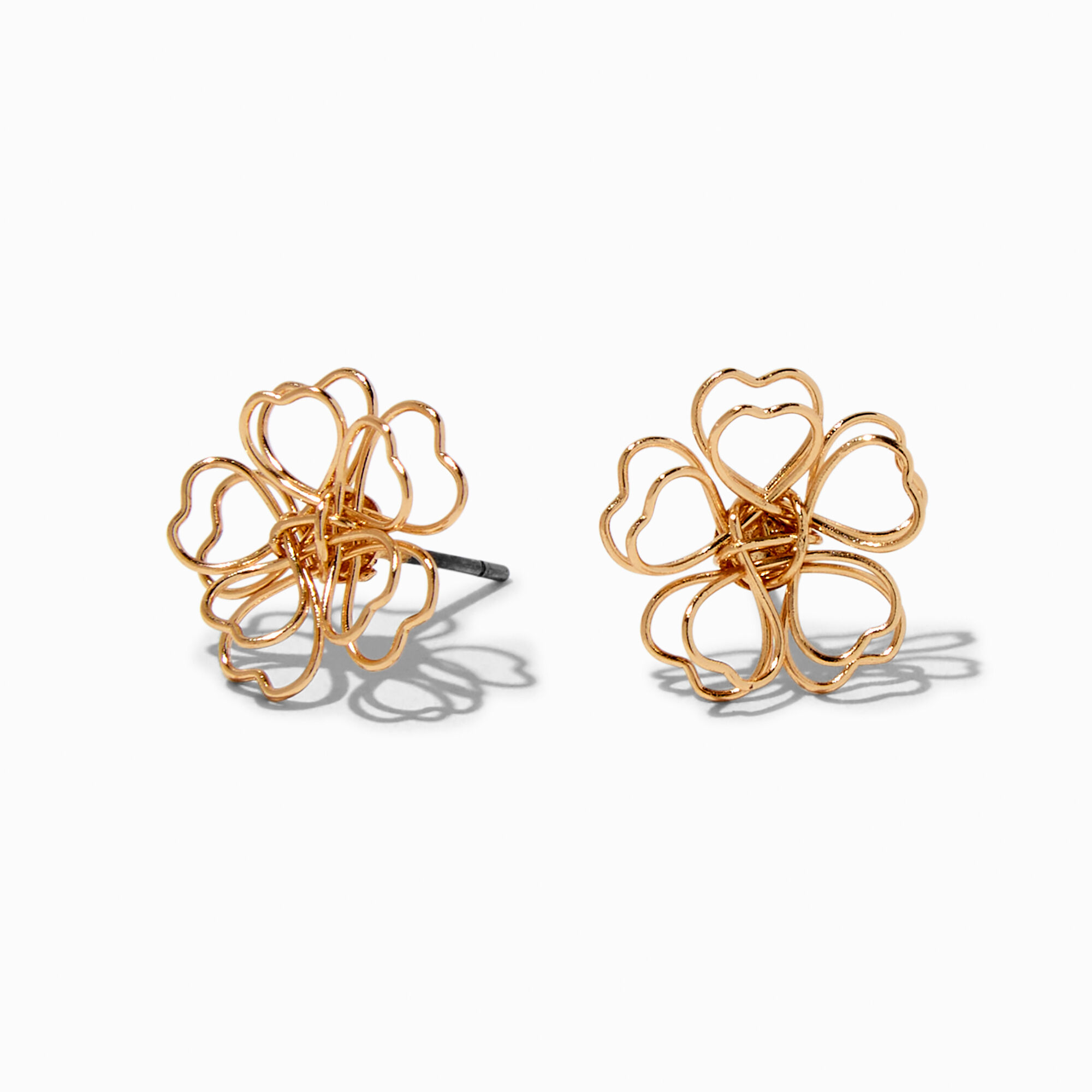 Claire's gold 2025 stud earrings