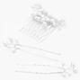 Silver Pearl Vine Hair Comb &amp; Hair Pins - 3 Pack,