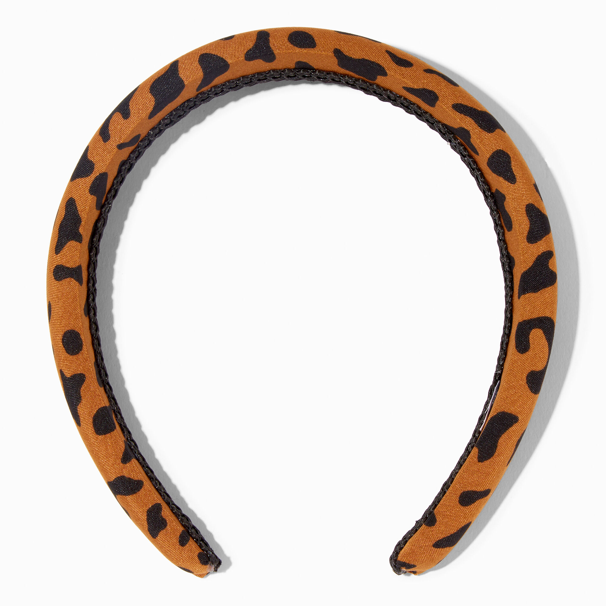 Brown Animal Print Puffy Headband,
