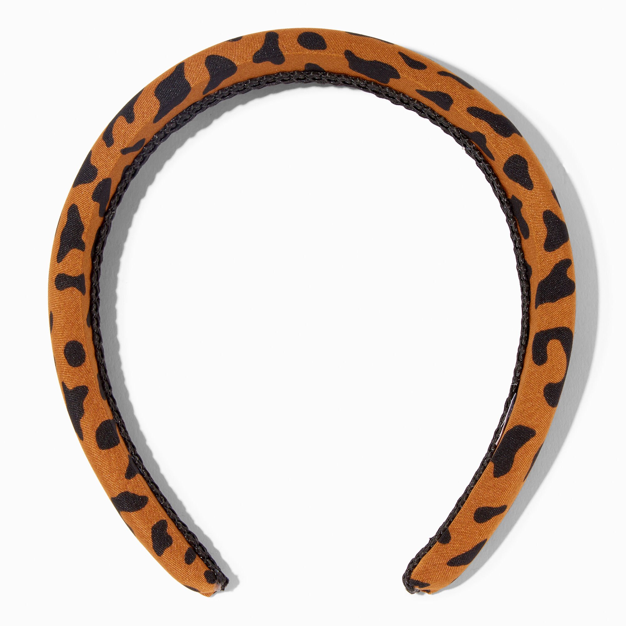 View Claires Animal Print Puffy Headband Brown information