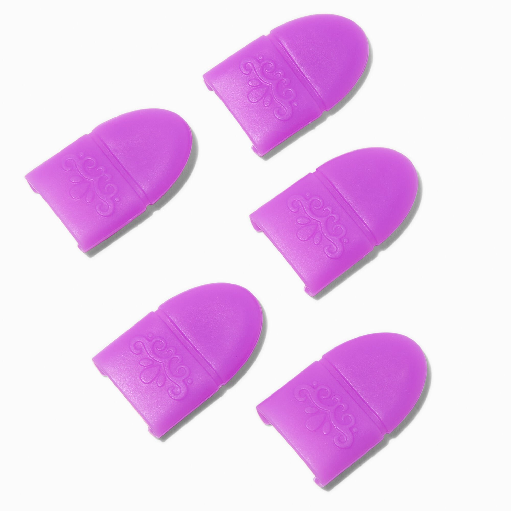 Purple Nail Polish Soak-Off Caps - 5 Pack,