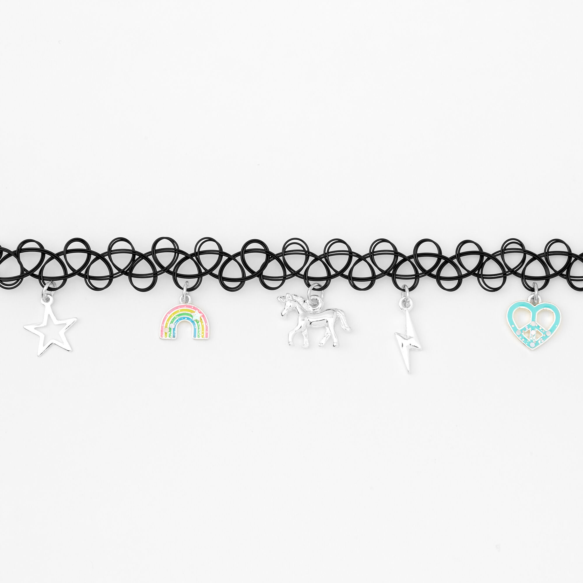 Mixed Magical Charm Tattoo Choker Necklace,