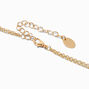 Collier multi-rangs en Y style ruisselant en strass,