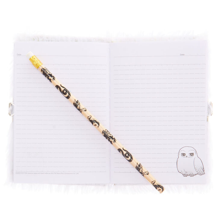 Journal intime et crayon blancs Hedwige de Harry Potter&trade;,