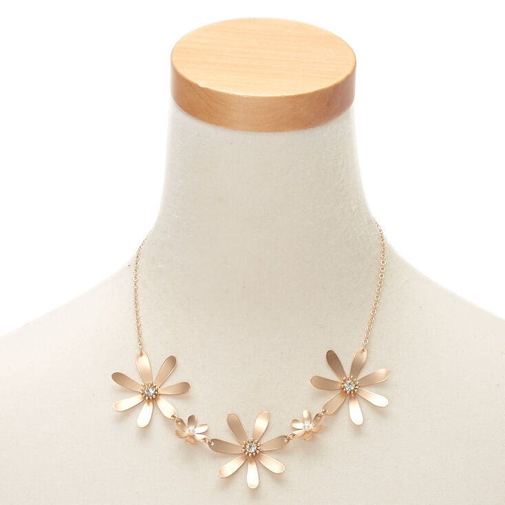 Brushed Gold Floral Jewellery Set - 2 Pack,