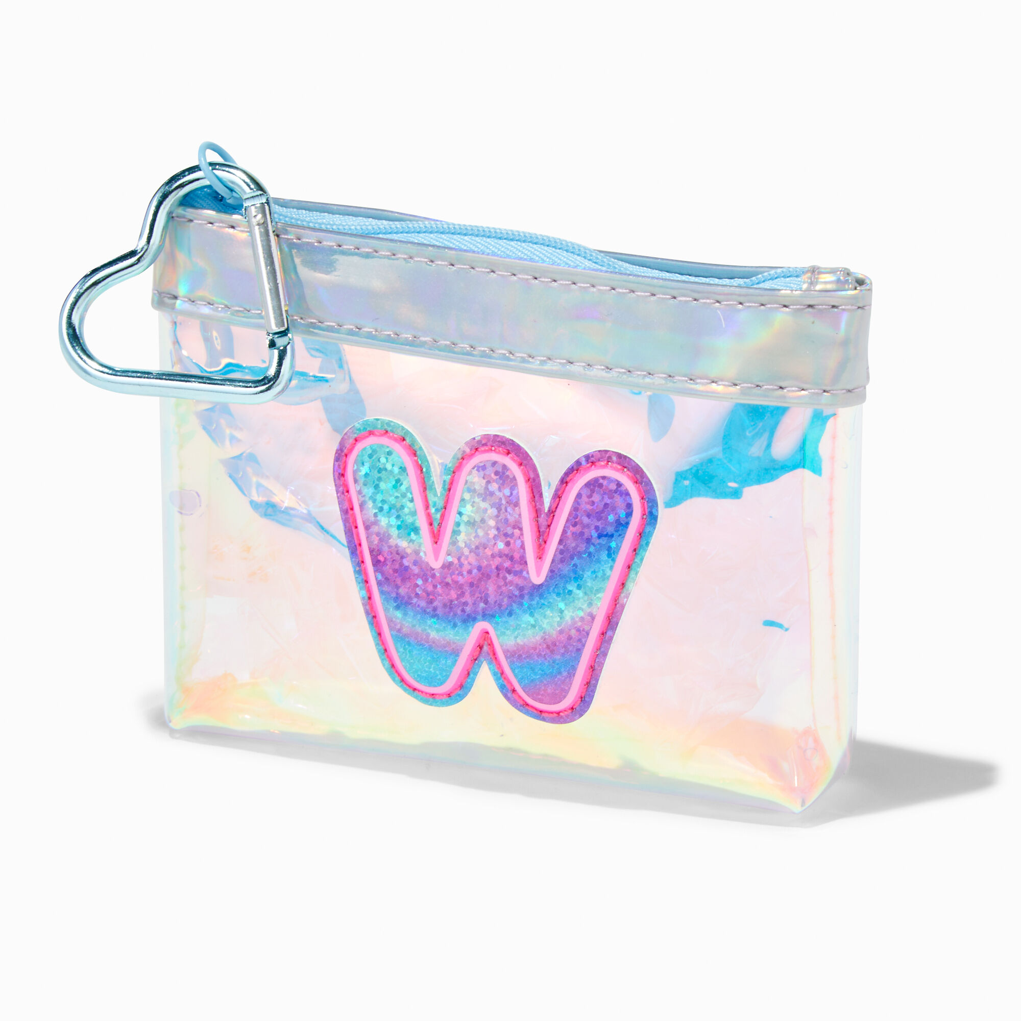 Claire's Porte-monnaie à initiale holographique - W