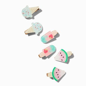 Claire&#39;s Club Ice Cream Treats Hair Clips - 6 Pack,