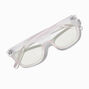 Light Pink Rectangular Clear Lens Frames,