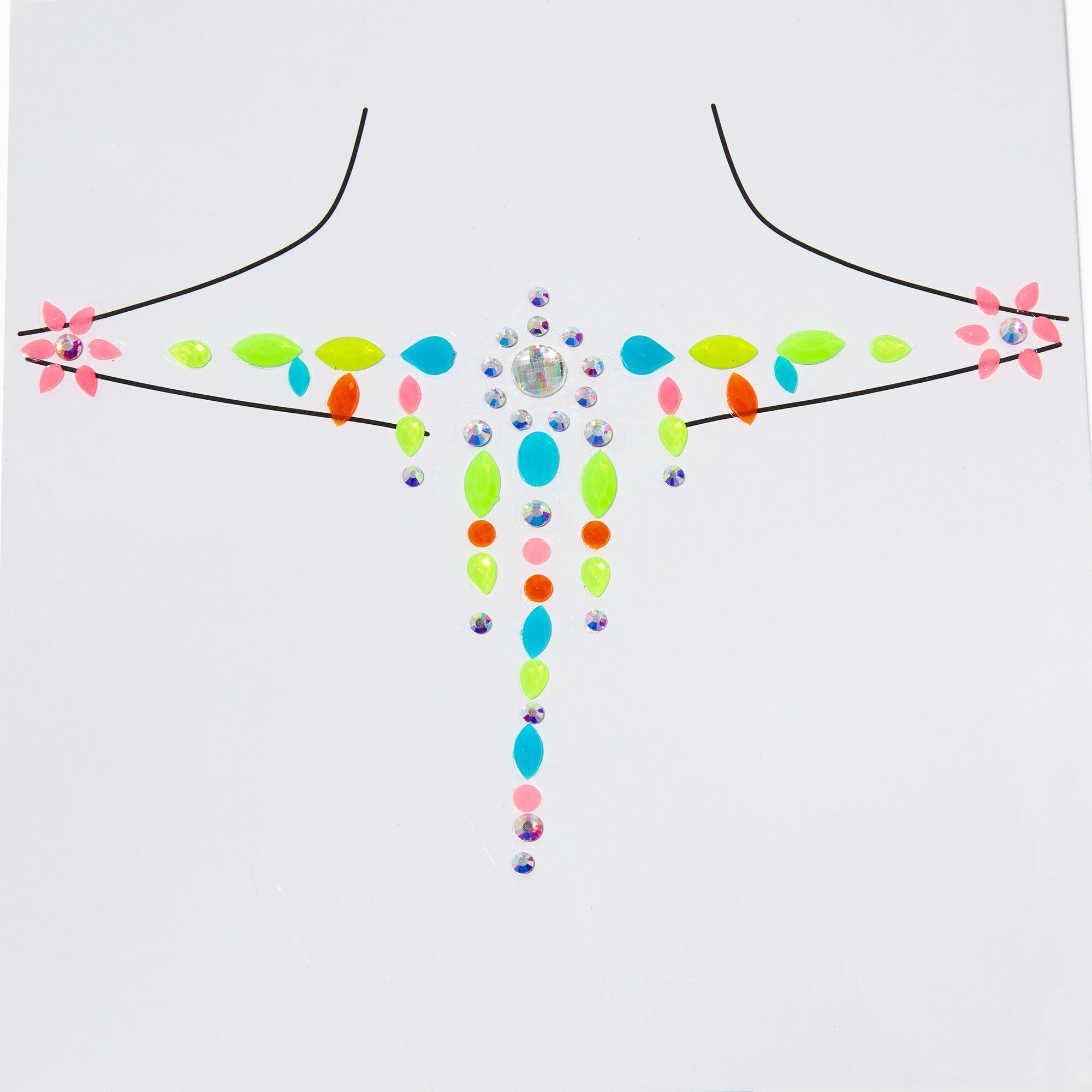 View Claires Neon Brights Gemstone Body Stickers information